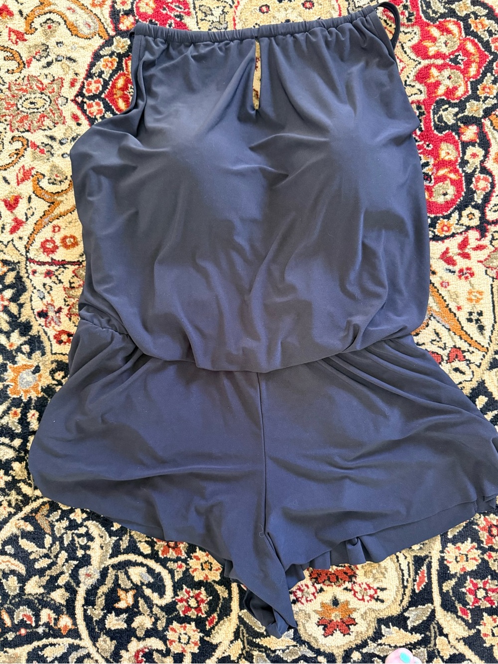 NWT 20W Aqua Green Black One-Piece Romper